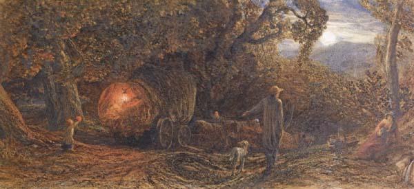 Samuel Palmer A Wagoner Returning Home France oil painting art